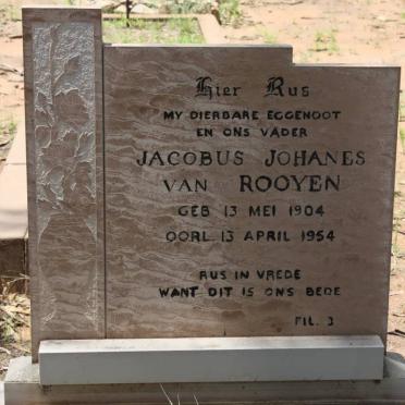 ROOYEN Jacobus Johannes, van 1904-1954