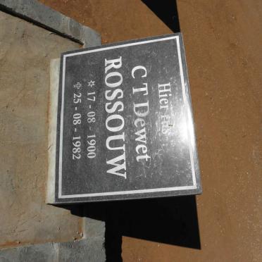 ROSSOUW C.T. Dewet 1900-1982
