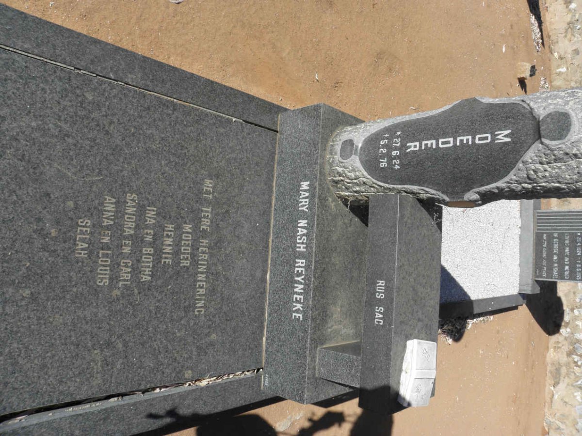 REYNEKE Mary Nash 1924-1976