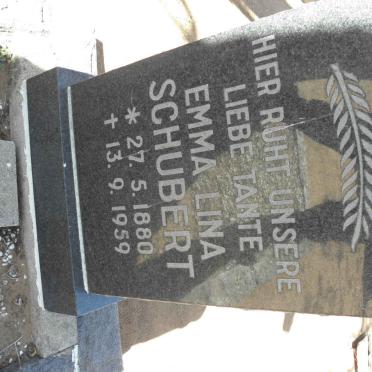 SCHUBERT Emma Lina 1880-1959