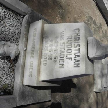 STADEN Christiaan Rudolf, van 1956-1958