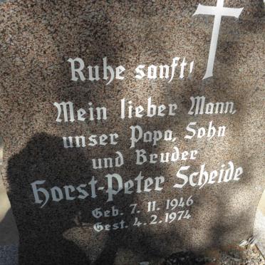 SCHEIDE Horst-Peter 1946-1974