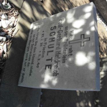 SCHULTE Paul-Gerhard Huldreich 1938-1940