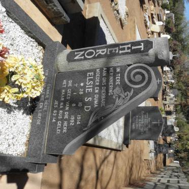 THERON Elsie S.D. 1914-1992