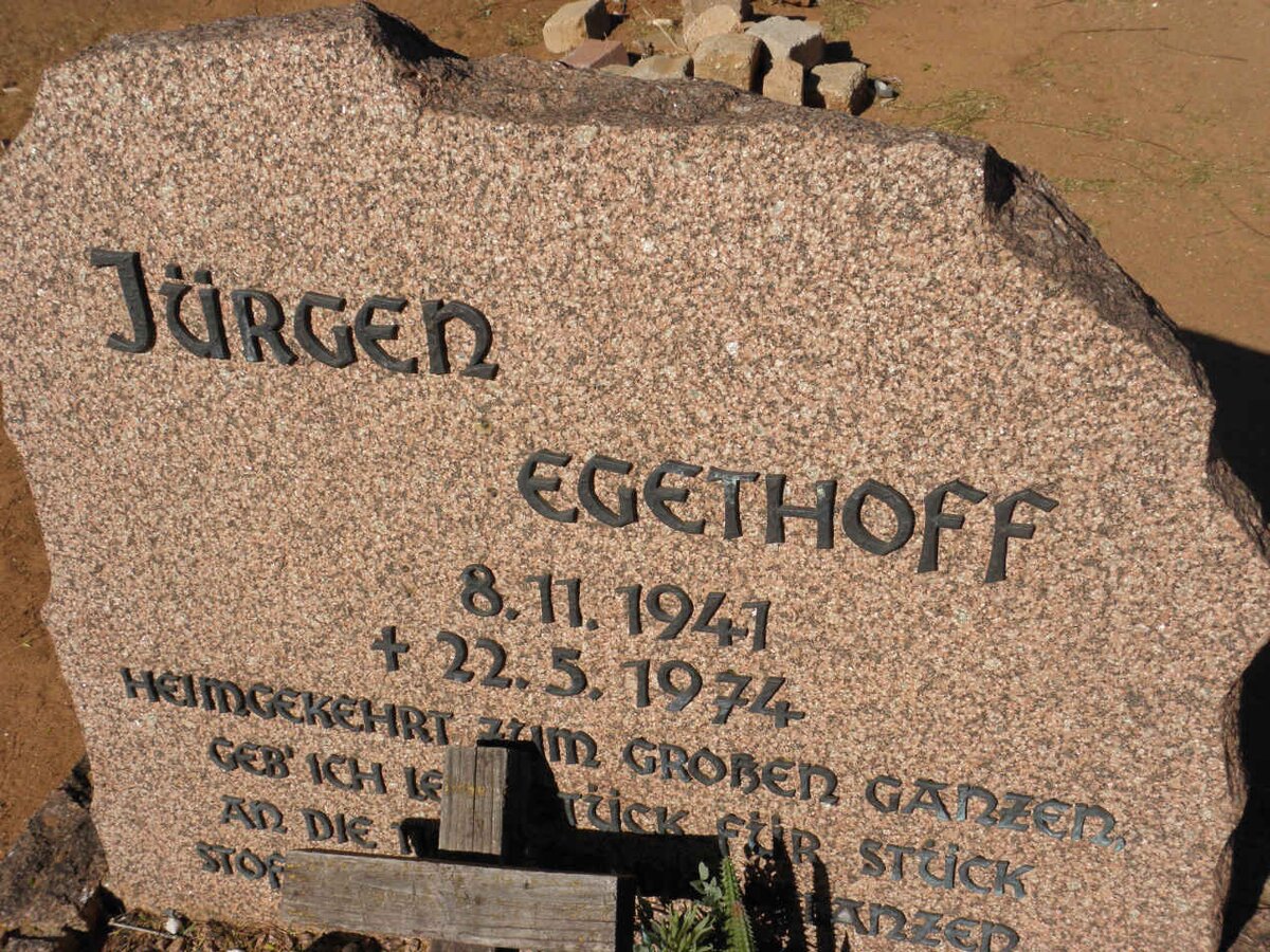 TEGETHOFF Jurgen 1941-1974