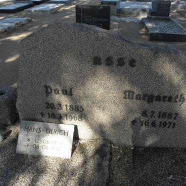 ?ASSE Paul 1885-1965 &amp; Margarethe 1887-1971 :: ?ASSE Hans-Ulrich 1919-1989