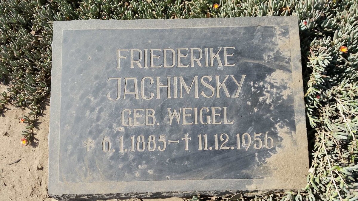 JACHIMSKY Friederike nee WEIGEL 1885-1956