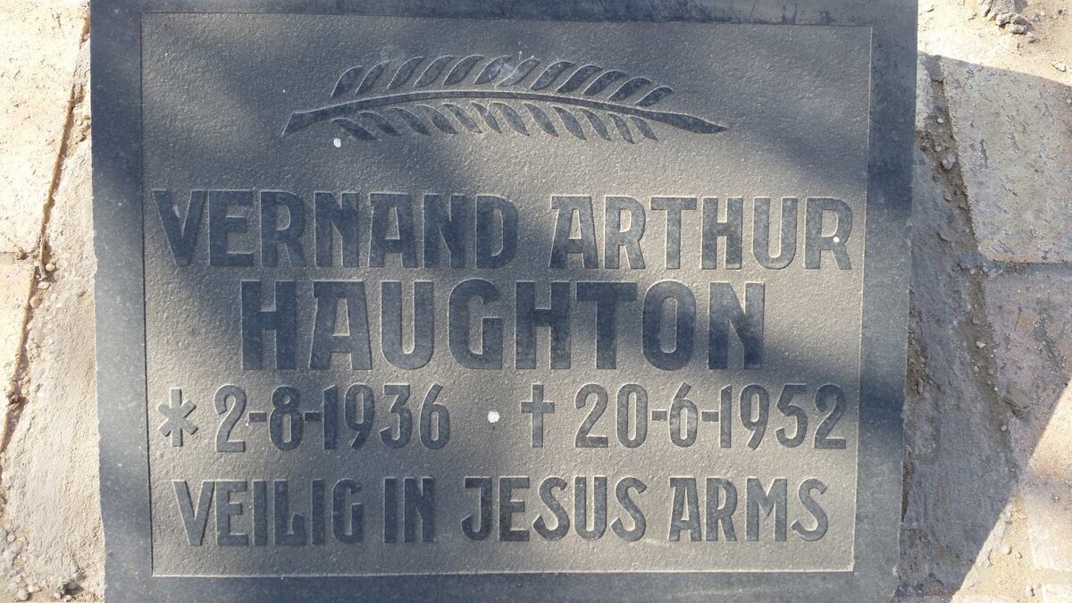 HAUGHTON Vernand Arthur 1936-1952