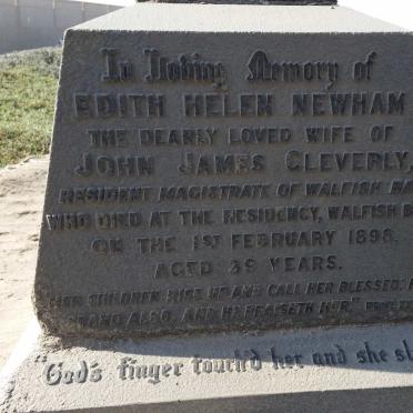 CLEVERLY Edith Helen nee NEWMAN -1898