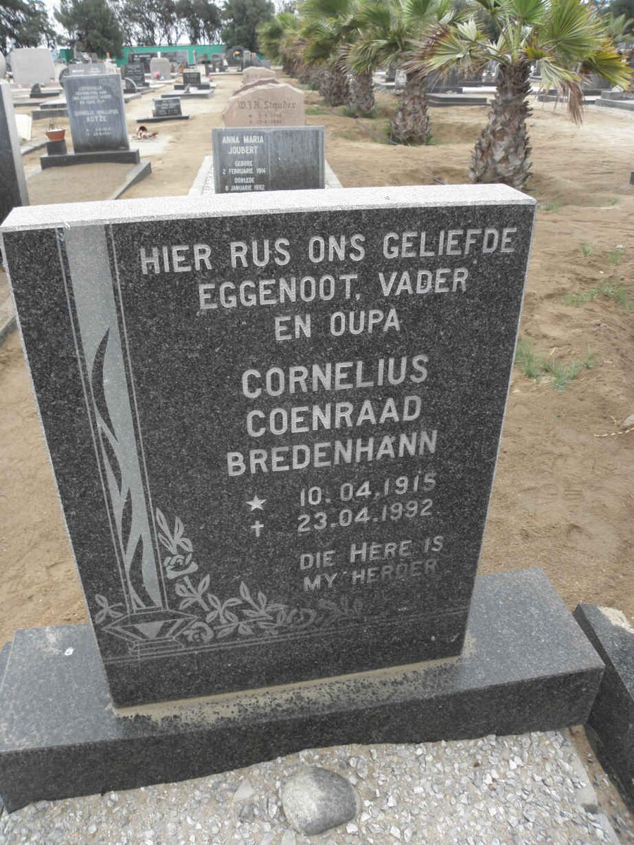 BREDENHANN Cornelius Coenraad 1915-1992