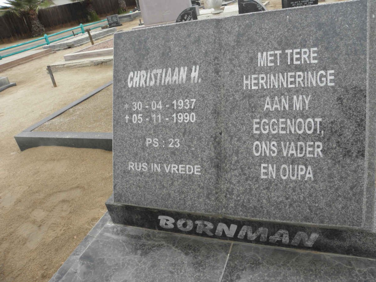 BORNMAN Christiaan H. 1937-1990