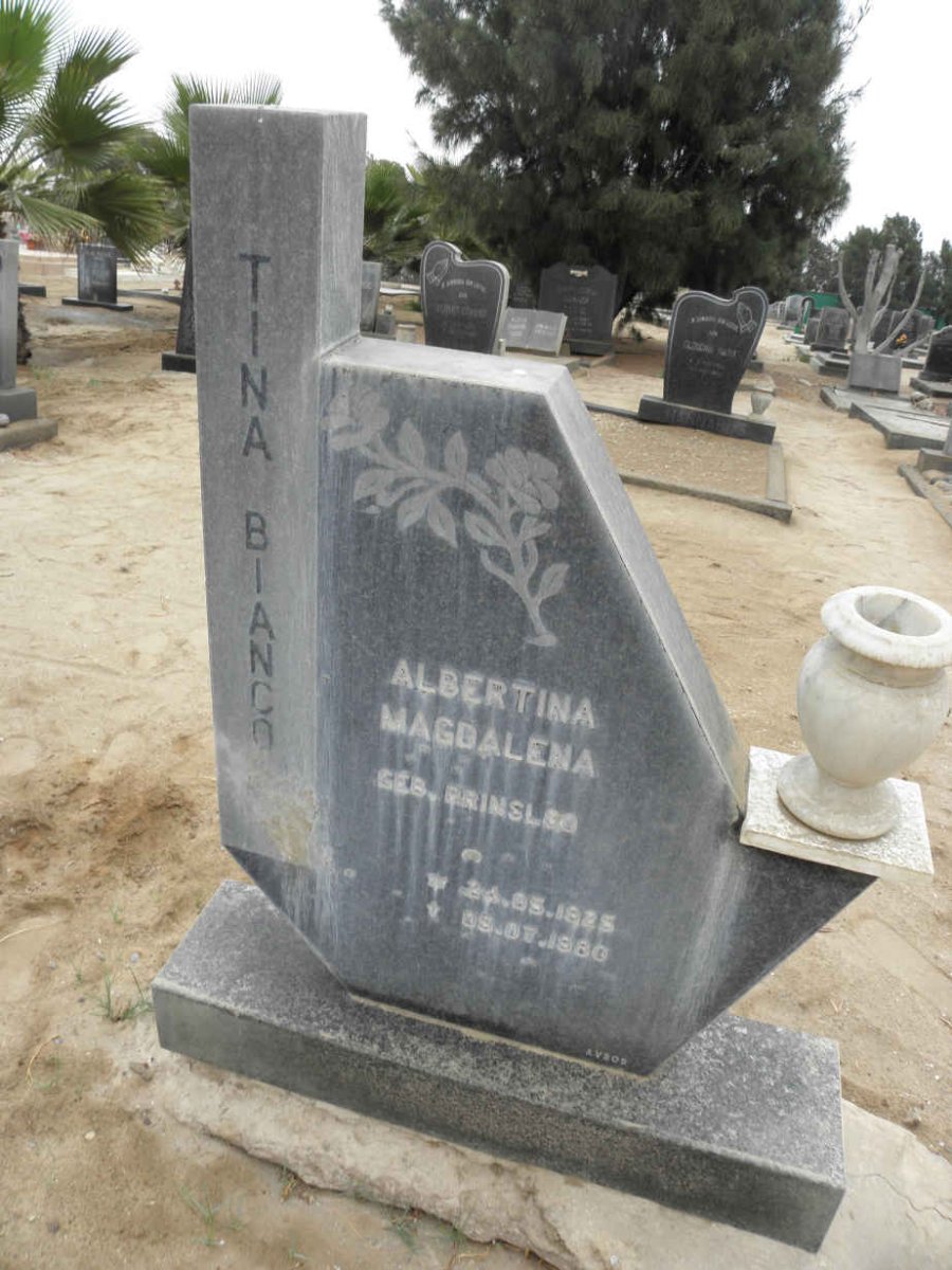 BIANCO Albertina Magdalena nee PRINSLOO 1895-1980