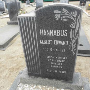 HANNABUS Albert Edward 1910-1977