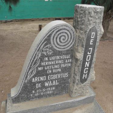 JONGH Arend Egbertus De Waal, de 1938-1981