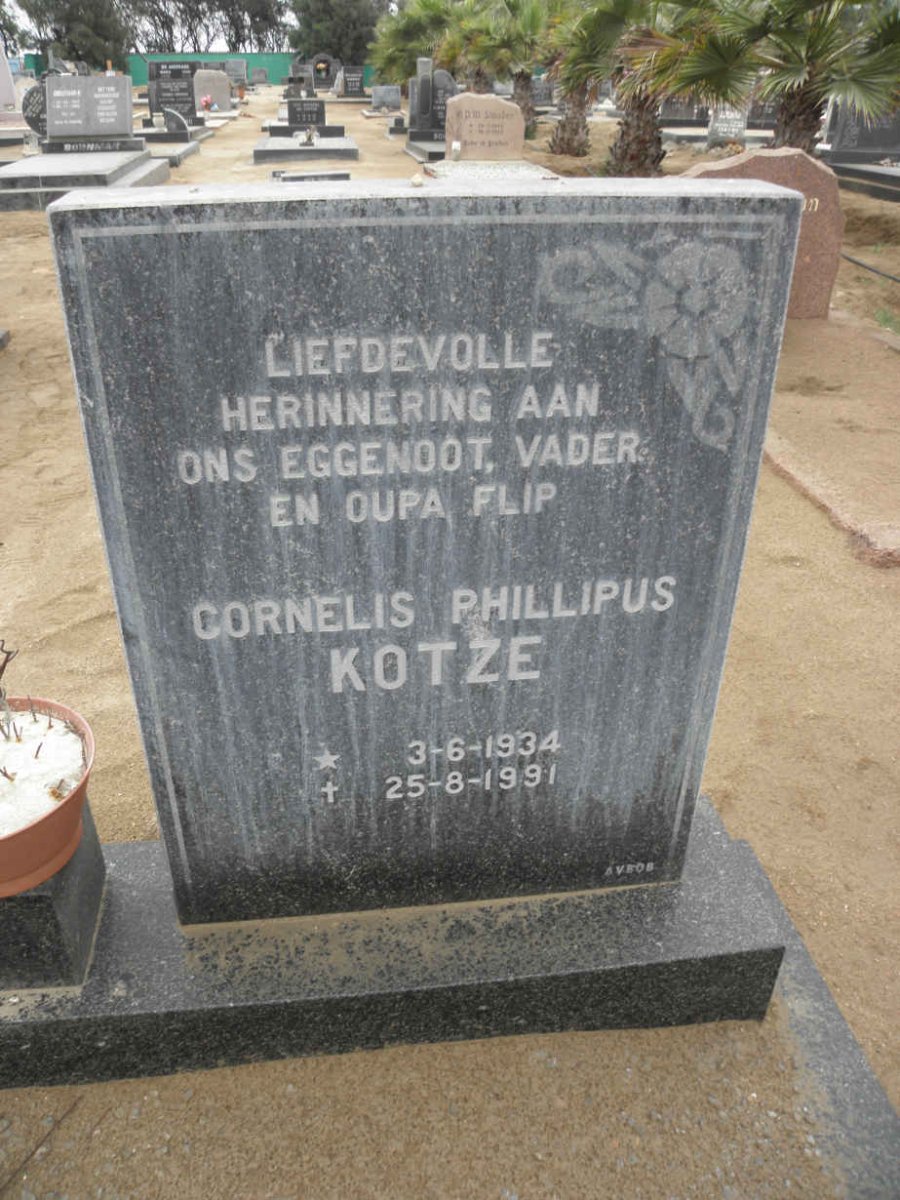 KOTZE Cornelis Phillipus 1934-1991