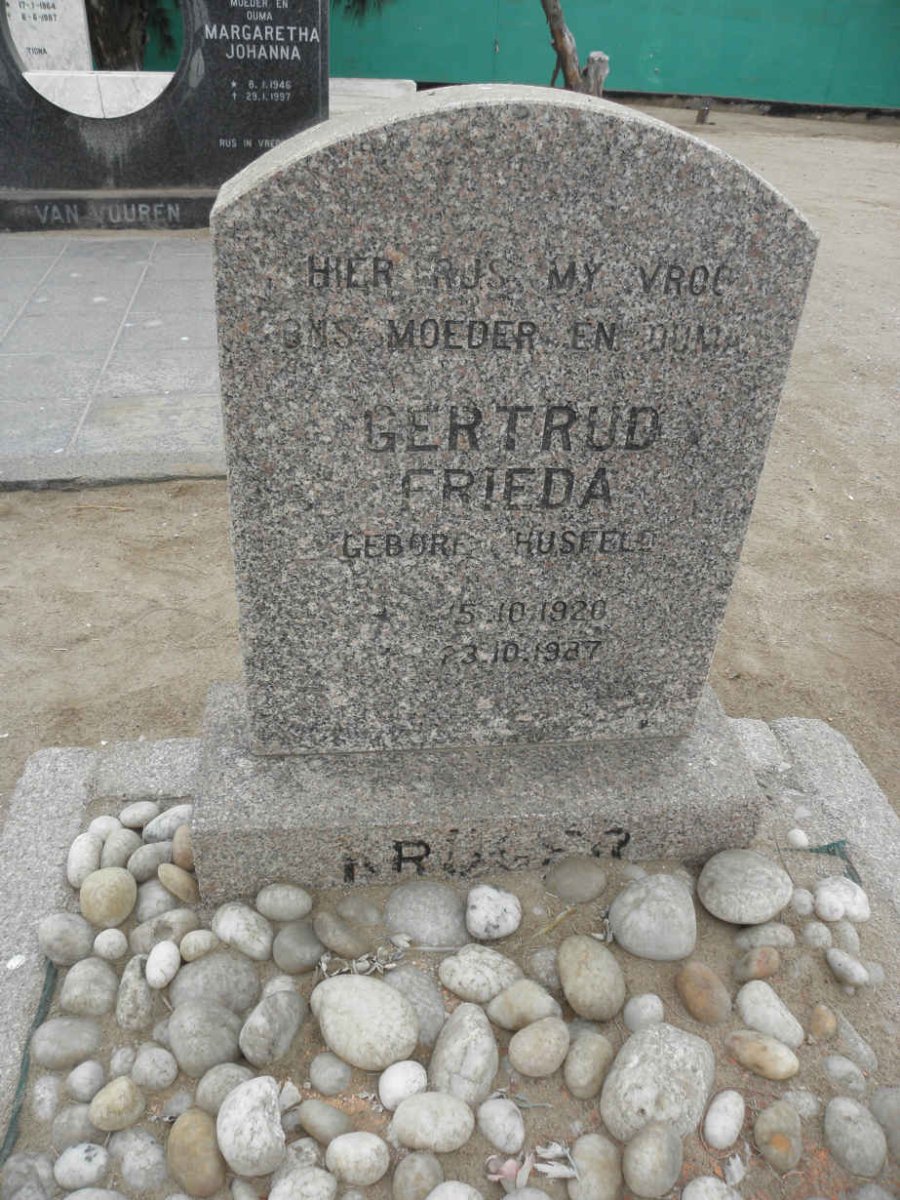 KRUGER Gertrud Frieda nee HUSFELD 1920-1987
