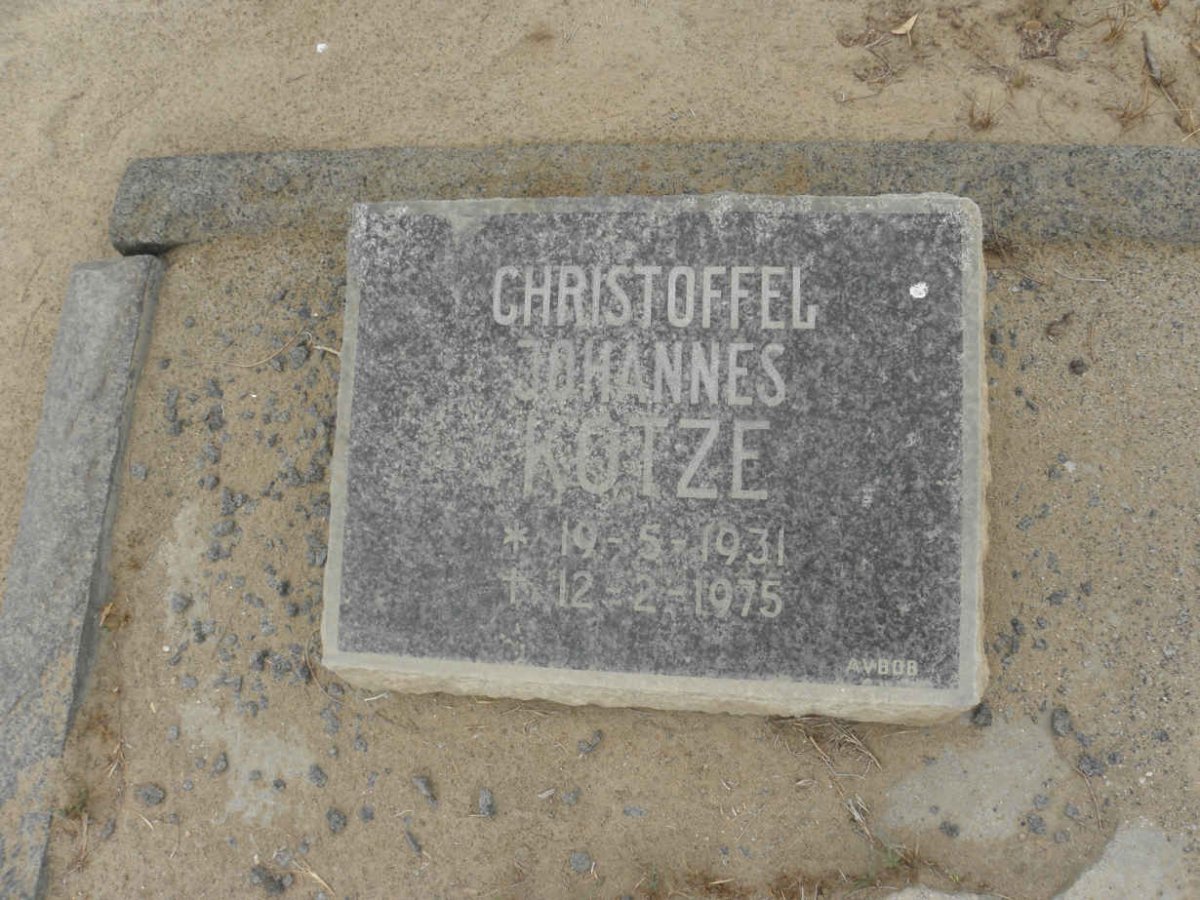 KOTZE Christoffel Johannes 1931-1975