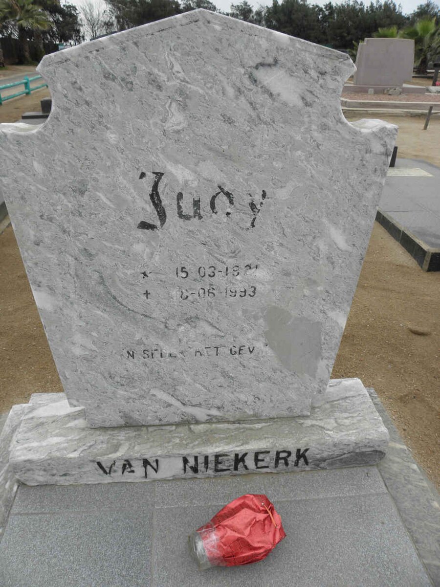 NIEKERK Judy, van 1921-1993