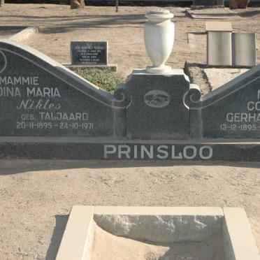 PRINSLOO Nicolaas Cornelis Gerhardus 1895-1971 &amp; Dina Maria TALJAARD 1895-1971