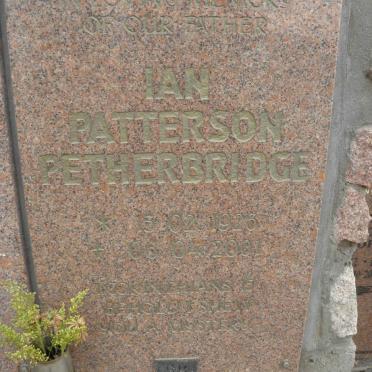 PETHERBRIDGE Ian Patterson 1926-2001