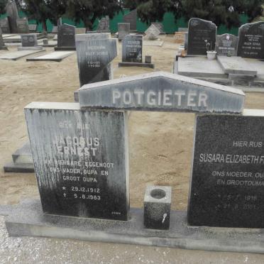 POTGIETER Jacobus Ernest 1912-1983 &amp; Susara Elizabeth Fransina 1918-2001