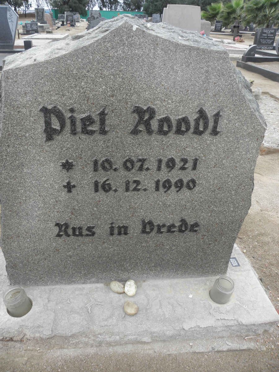 ROODT Piet 1921-1990