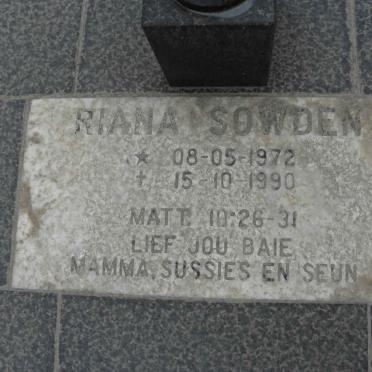 SOWDEN Riana 1972-1990