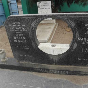 VUUREN Willem Hendrik, van 1943-1987 &amp; Margaretha Johanna 1946-1997