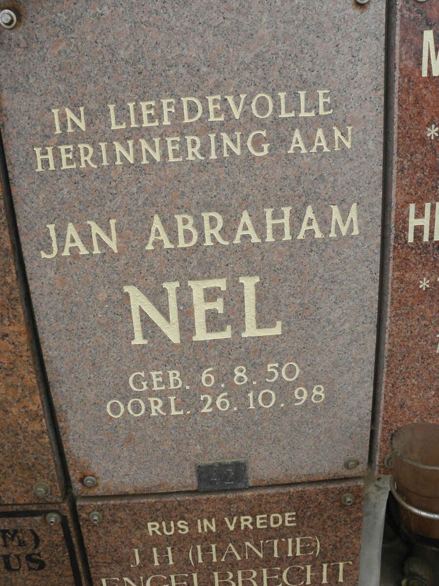NEL Jan Abraham 1950-1998
