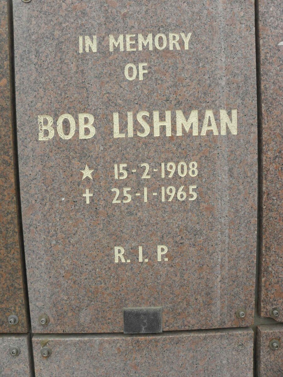LISHMAN Bob 1908-1965