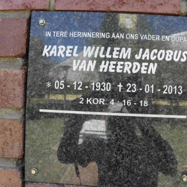 HEERDEN Karel Willem Jacobus, van 1930-2013