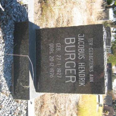 BURGER Jacobus Hendrik 1927-1976