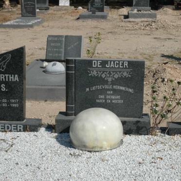 JAGER Lodewyk J., de 1902-1972 &amp; Martha S. 1917-1993