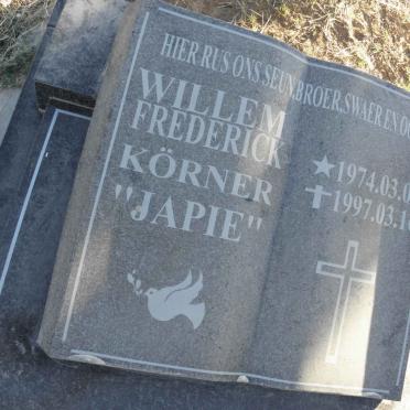 KORNER Willem Frederick 1974-1997