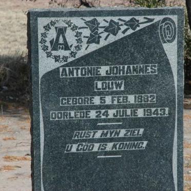 LOUW Antonie Johannes 1882-1943