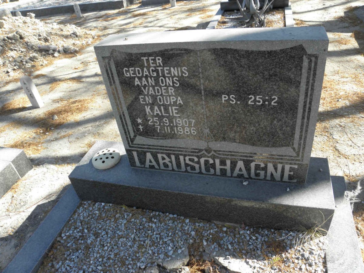 LABUSCHAGNE Kalie 1907-1986