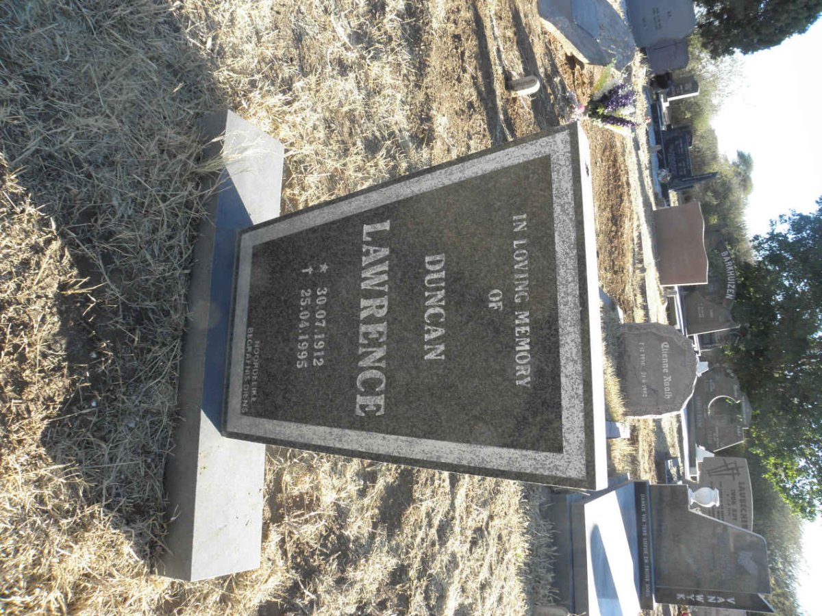 LAWRENCE Duncan 1912-1995