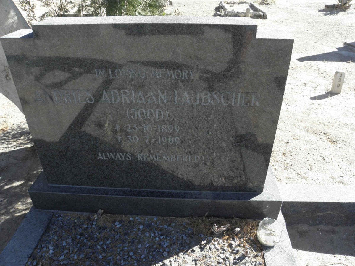LAUBSCHER Andries Adriaan 1899-1969