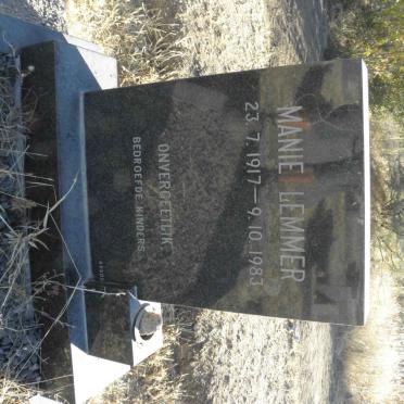 LEMMER Manie 1917-1983