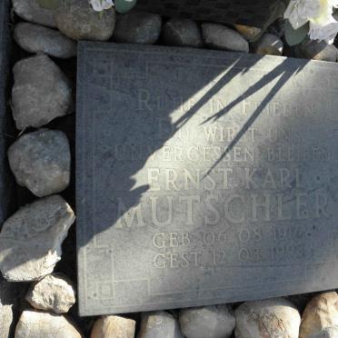 MUTSCHLER Ernst Karl 1916-1993