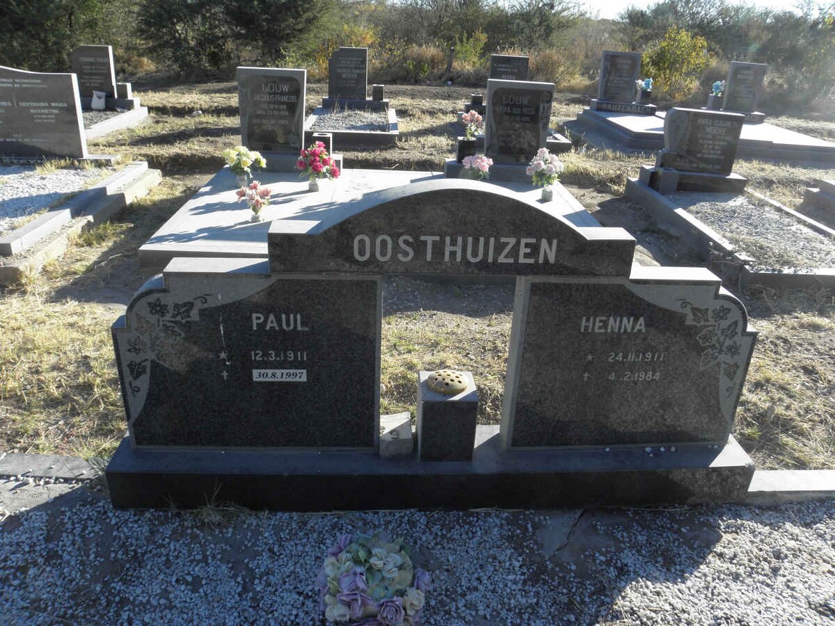 OOSTHUIZEN Paul 1911-1997 &amp; Henna 1911-1984