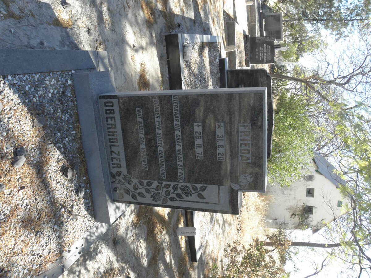 OBERHOLZER Frieda 1920-1972