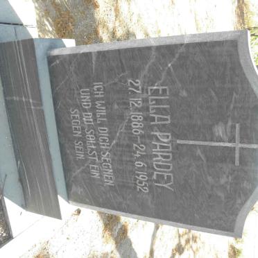 PARDEY Ella 1886-1952