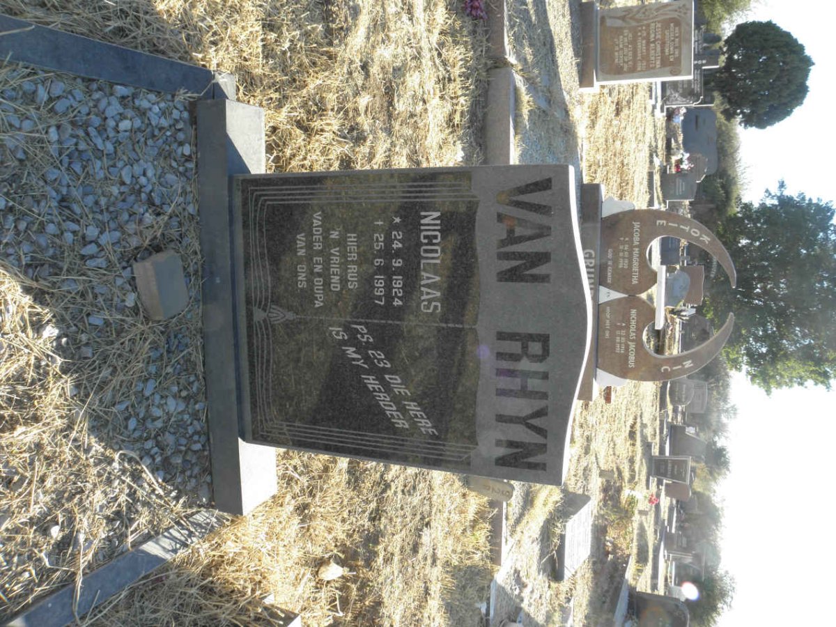 RHYN Nicolaas, van 1924-1997