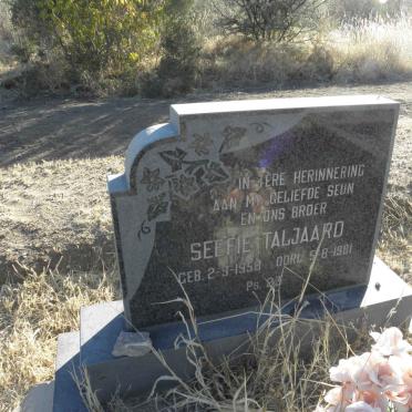 TALJAARD Seefie 1958-1981