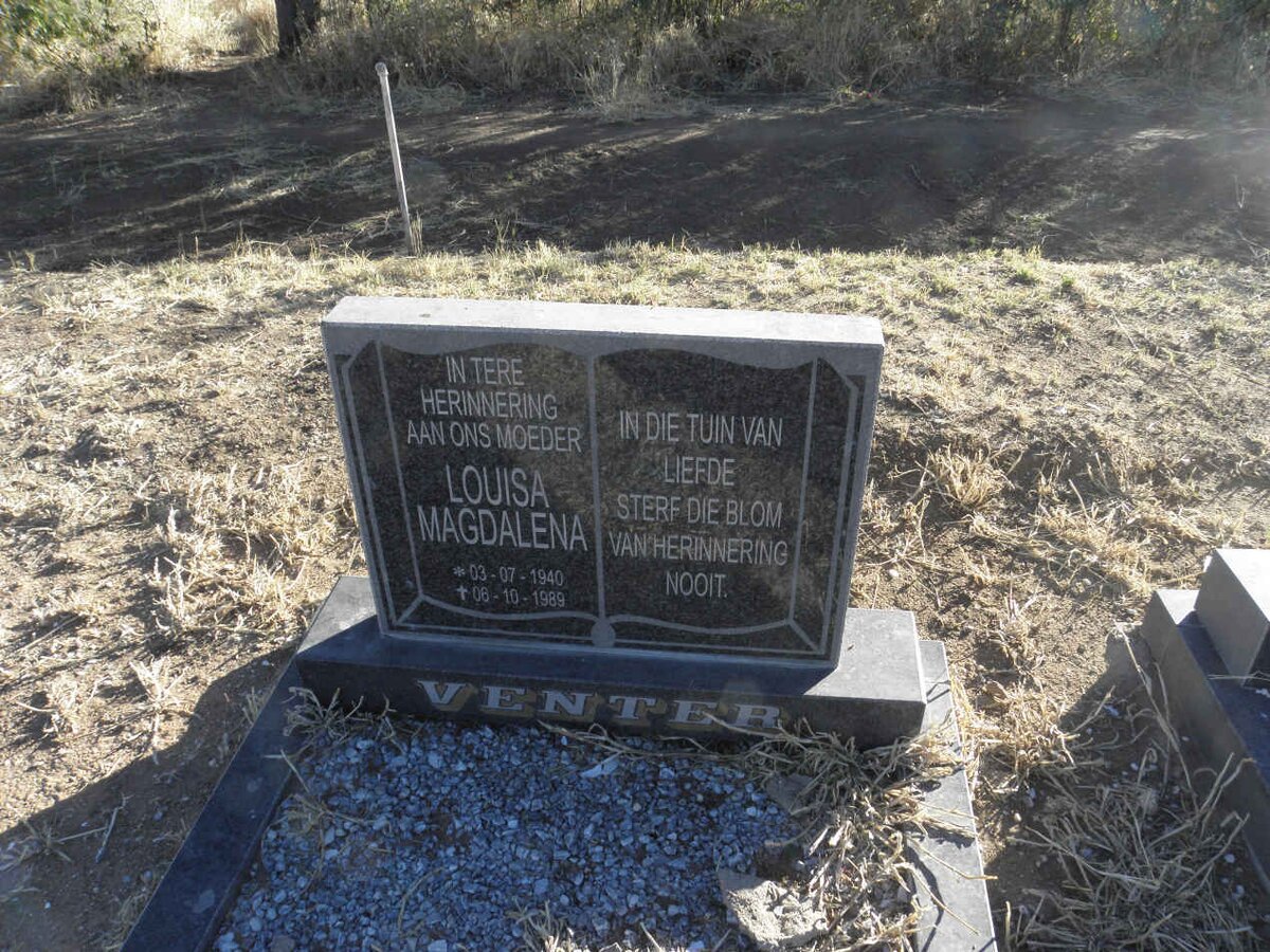 VENTER Louisa Magdalena 1940-1989
