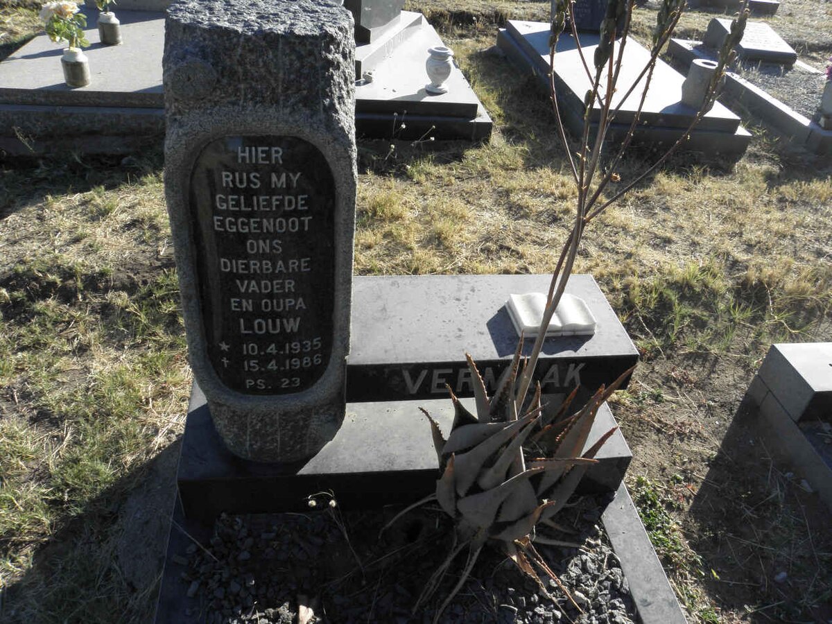 VERMAAK Louw 1935-1986