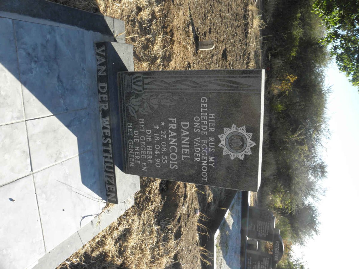 WESTHUIZEN Daniel Francois, van der 1955-1990
