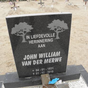 MERWE John William, van der 1931-2010