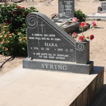 SYRING Mara 1936-1999